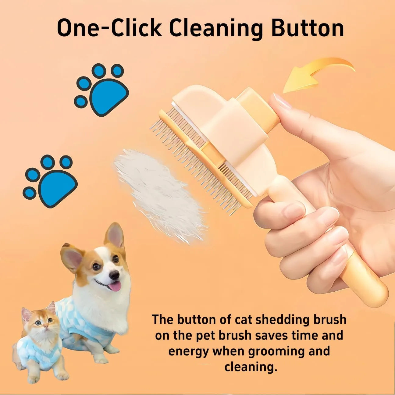 Nelvadi Pet Hair & Flea Comb